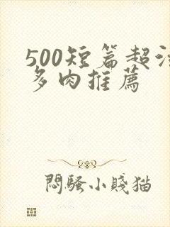 500短篇超污多肉推荐