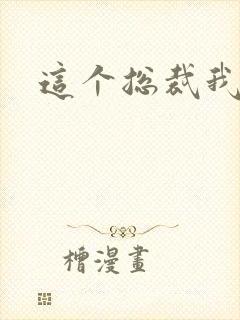 这个总裁我要了封面