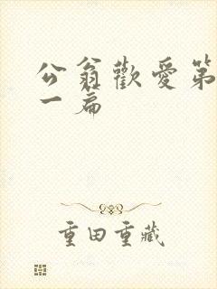 公翁欢爱第三十一篇封面