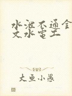 水泄不通金银原文水电工封面