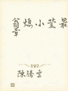 翁熄小莹最新节章