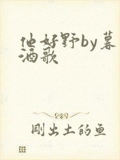 他好野by暮色酒歌封面