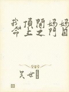 我顶开妈妈的生命上之门目录
