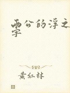 两公的浮之手中字