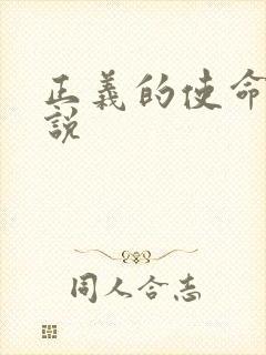 正义的使命 小说