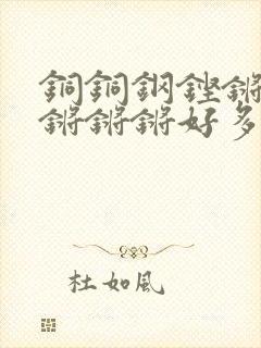 铜铜钢铿锵锵锵锵锵锵好多少阅读