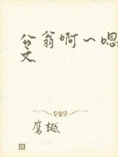 公翁啊～嗯啊h文封面