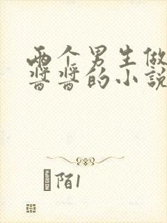 两个男生做酿酿酱酱的小说