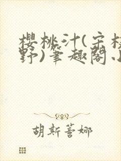 樱桃汁(宋枝江野)笔趣阁小说