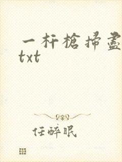 一杆枪扫尽全家txt
