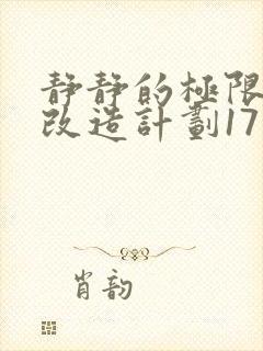 静静的极限自我改造计划17