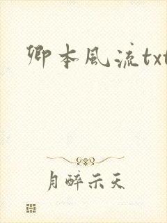卿本风流txt