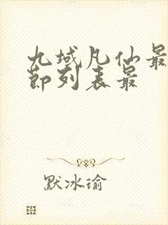 九域凡仙最新章节列表最封面