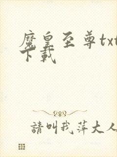 魔皇至尊txt下载