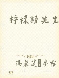 柠檬精先生封面