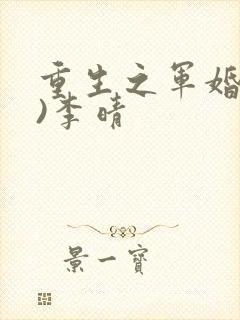 重生之军婚(h)李晴封面