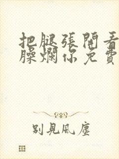 把腿张开看老子臊烂你免费封面