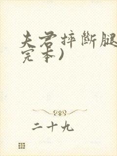 夫君摔断腿后(完本)