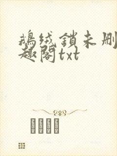 鹅绒锁未删除笔趣阁txt