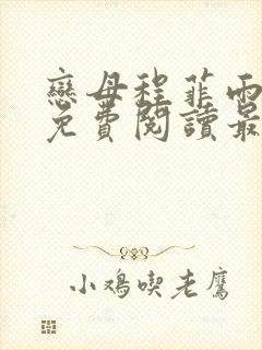 恋母程菲雨全文免费阅读最新章节