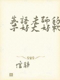 英语老师的小兔子好大好软水