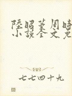 陆昭菱周时阅的小说全文免费阅读