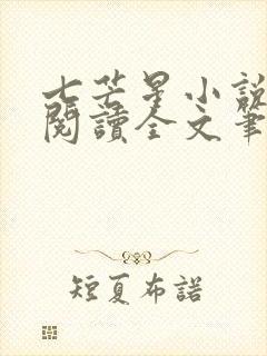 七芒星小说免费阅读全文笔趣阁