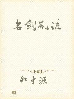 名剑风流封面