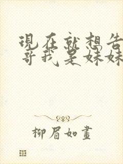 现在就想告诉哥哥我是妹妹封面