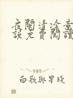 夜阑清冷意欢小说免费阅读