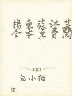 杨东苏沐芸小说全本免费阅读下载