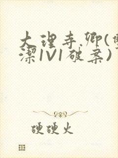 大理寺.卿(双洁1V1破案)