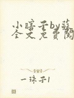 小瞎子by苏软全文免费阅读