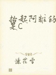 抬起阿离的腿就是C