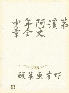 少年阿滨第13章全文