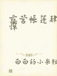 露营帐篷肆无忌惮