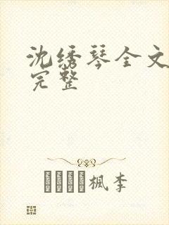 沈绣琴全文阅读完整