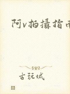 阿v拍摄指南封面