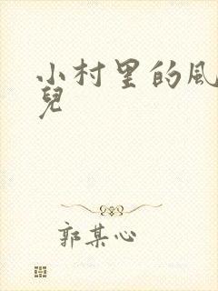 小村里的风流事儿封面