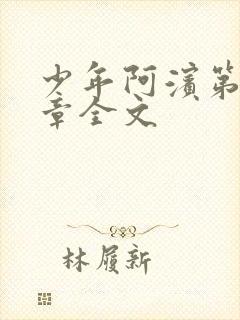 少年阿滨第13章全文封面