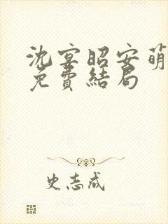 沈宴昭安萌全文免费结局