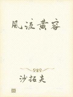 风流黄容封面