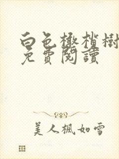 白色橄榄树全文免费阅读封面