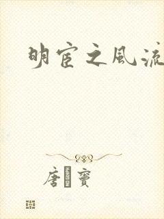 明宦之风流无边