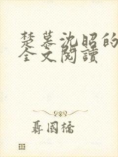 楚慕沈昭的小说全文阅读封面