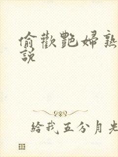 偷欢艳妇熟女小说