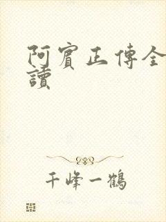 阿宾正传全文阅读