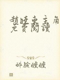 赵晓东主角小说免费阅读