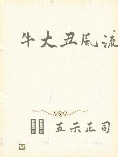 牛大丑风流记封面