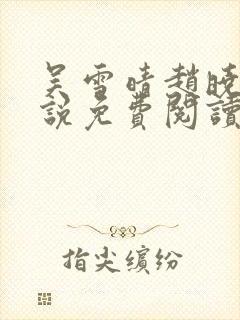 吴雪晴赵晓东小说免费阅读